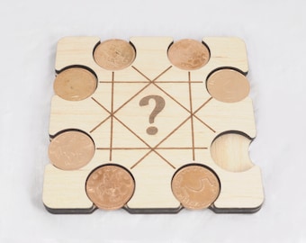 Fun and Exciting Coin Puzzle: The ultimate challenge of getting seven coins on the board - can you solve it?