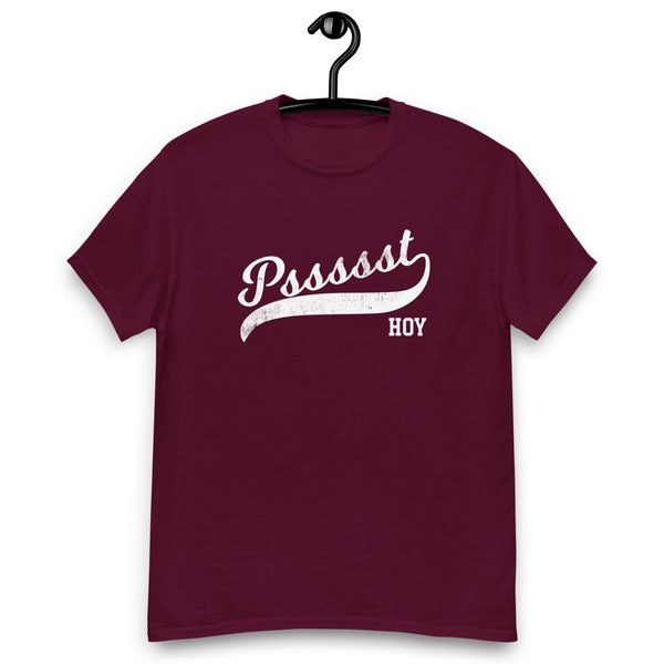 Funny Filipino T-Shirt - Psst Hoy Distressed Script Tail Tee