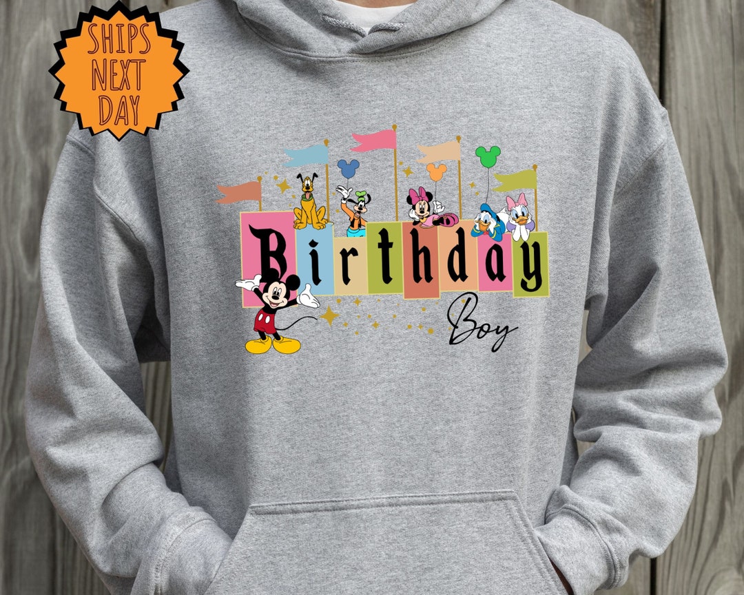 Disney Birthday Boy Sweatshirt, Disney Birthday Trip Hoodie, Family