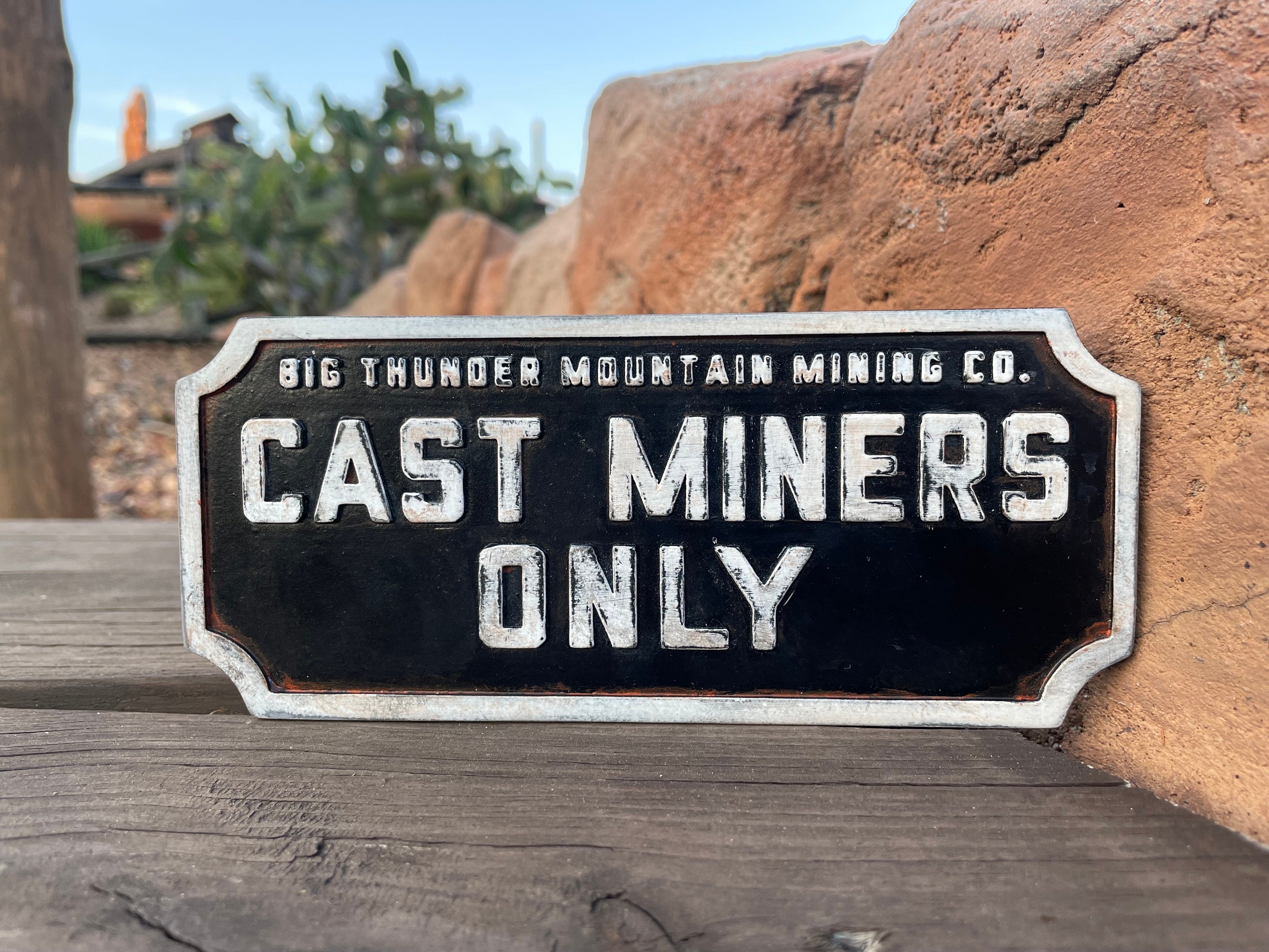 Cast Member Sign Big Thunder Mining Company Cast Member Sign Disneyland BTMRR - Etsy