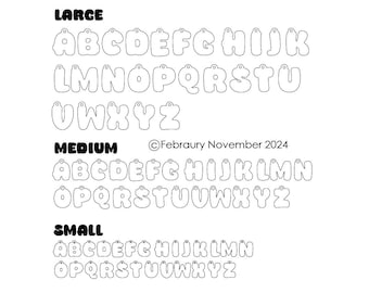 Alphabet Letter Charms, Jewelry SVG, Laser Cut Jewelry Files PDF