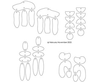 Laser Cut Earring Files, Glowforge Acrylic Earrings, Earring Pieces for Jewelry Making