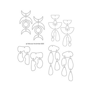Glowgorge Laser Cut Files, Digital Download DIY Earrings, Gifts for Crafters