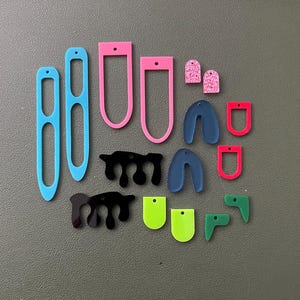 DIY Earring Pieces Kit, Geometric Acrylic Earring Supplies, Laser Cut Earring Blanks for Jewelry Making