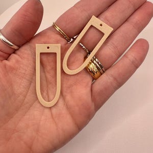 Geometric Earring Blanks, One Hole Earring Piece, Jewelry Supplies, Earrings Supplies, Connectors, Findings, Interesting Earrings