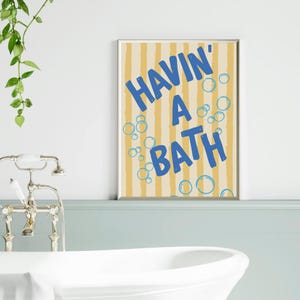Splish Splash Havin A Bath Rubber Duck Bathroom Wall Art Print Set of 6 ...