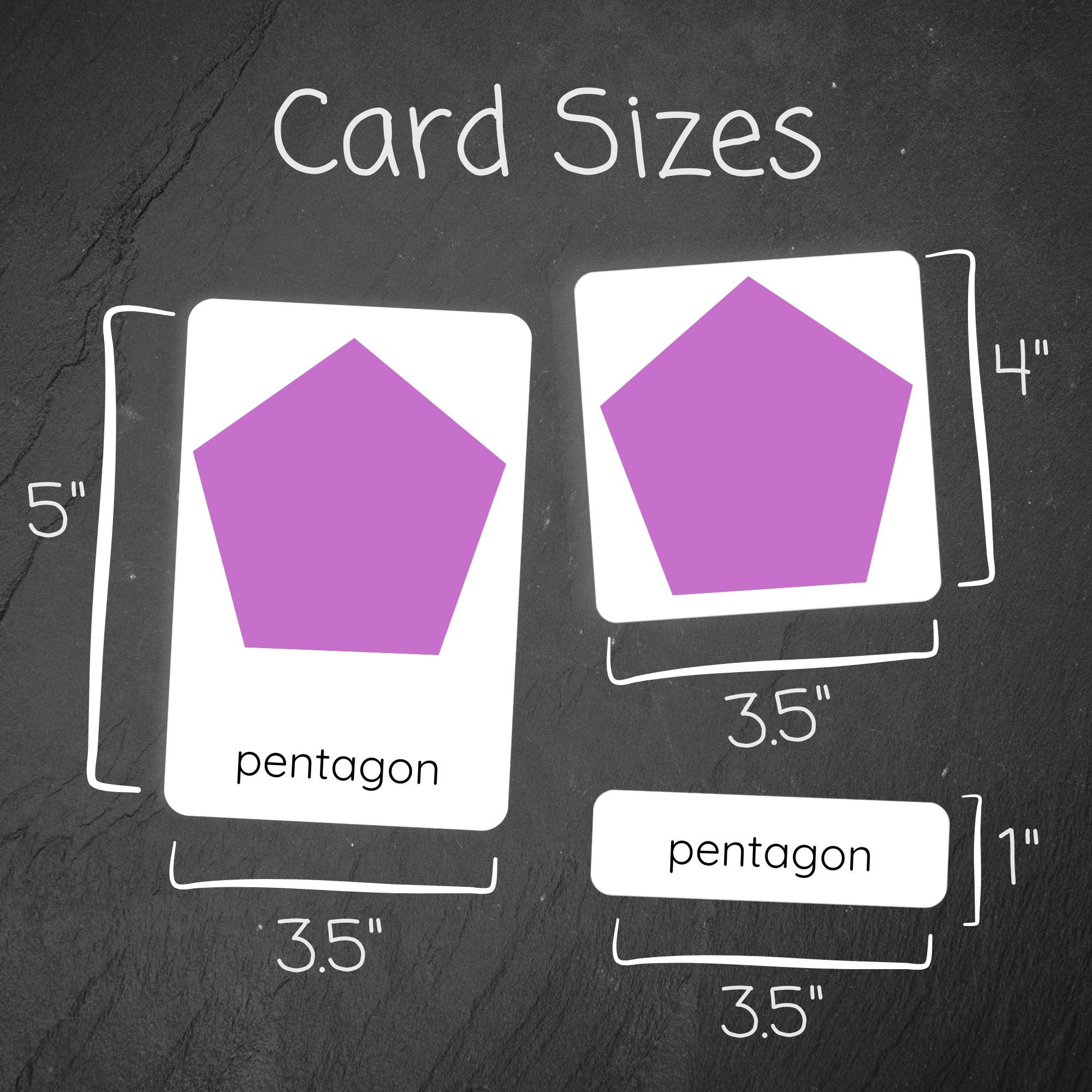 Shapes Flash Cards, 3 Part Nomenclature Cards 2D Geometric Montessori ...