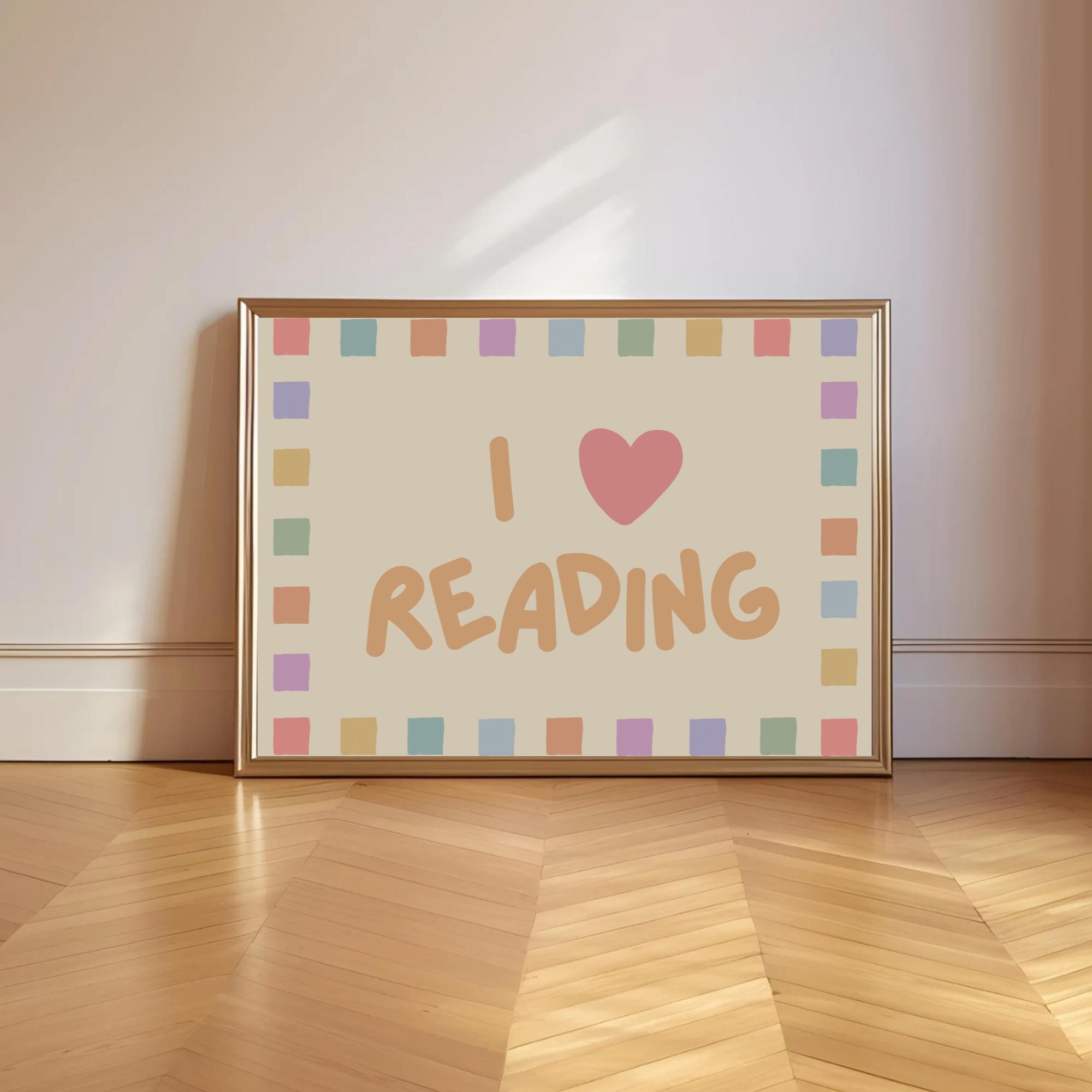 Reading Corner Set of 6 Hand Drawn Prints Kids Playroom Gallery Wall ...