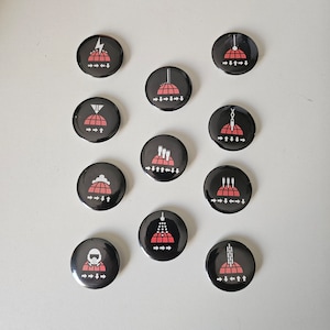 Helldivers 2 Orbital Stratagems Button Pin Set (1.25&quot;)