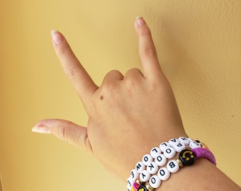 Preppy Halloween Clay Bead Bracelets
