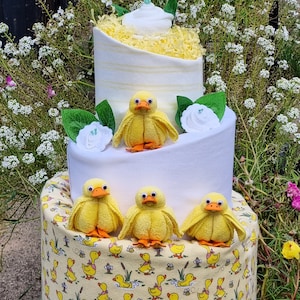 Nappy Cake - "Little Quackers". The perfect Baby Shower, Welcome New Bub or gift to your colleague going on Parental Leave.