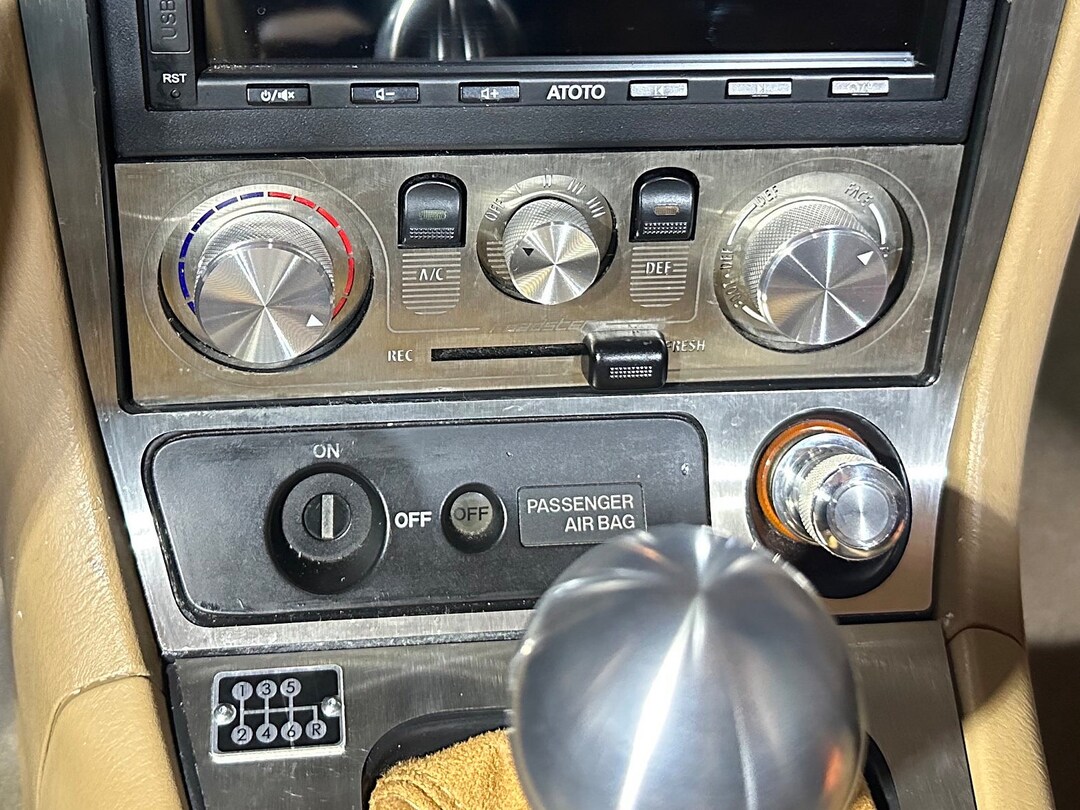 Miata MX5 HVAC Anodized Aluminum Striped/knurled Silver Etsy