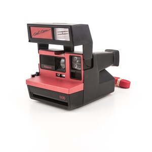 Polaroid 600 Cool Cam - Black and Red Body Instant Camera - Tested & Uses Polaroid Originals 600 film Vintage