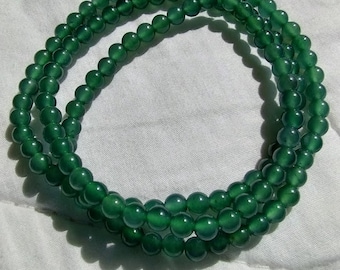 Rare to Find Super Icy 100% Natural Grade A Guatemala Jadeite Jade Beads Necklace
