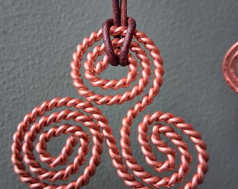 Triskelion Copper Necklace