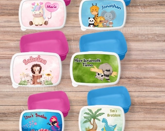 Personalized lunch boxes for children, lunch box for children, gift for starting school, daycare, school, personalized lunch box for boys and girls