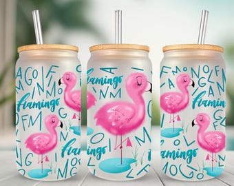 Drinking glass, drinking glass with lid, 400ml drinking glass with various summer motifs | Gift idea | Glass with motif | ToGo cup