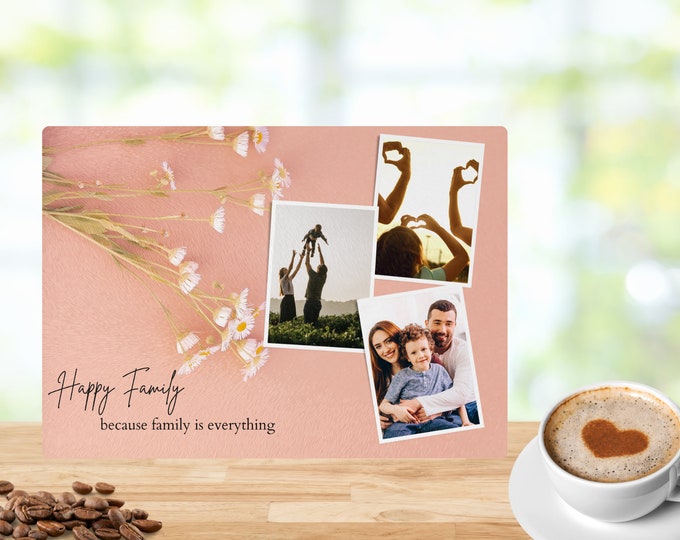 Glass cutting board, glass cutting board sublimated with your photos Family & Friends