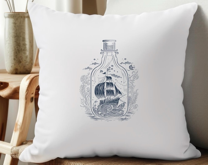 Pillowcase 40x40 "Maritime Ship"