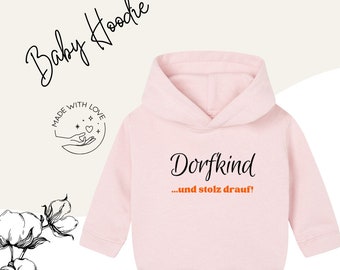 Toddler Hoodie ,, Dorfkind'', Hoodie for Toddlers, Hooded Sweater for Toddlers, Gift for Toddlers