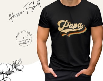 Men's T-Shirt/ with print "Papa"/ T-Shirt for men/ Father's Day gift/ Gift for dad