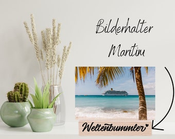 Wooden picture ledge - perfect for stylish home decoration and maritime photography