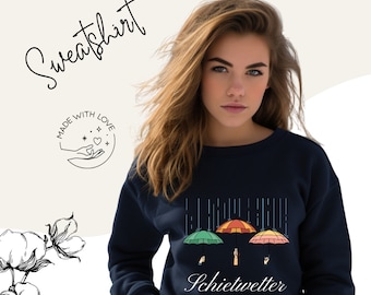 Schietwetter sweatshirt/ round neck sweater/ women's sweater/ gift for women/ long sleeve shirt for women
