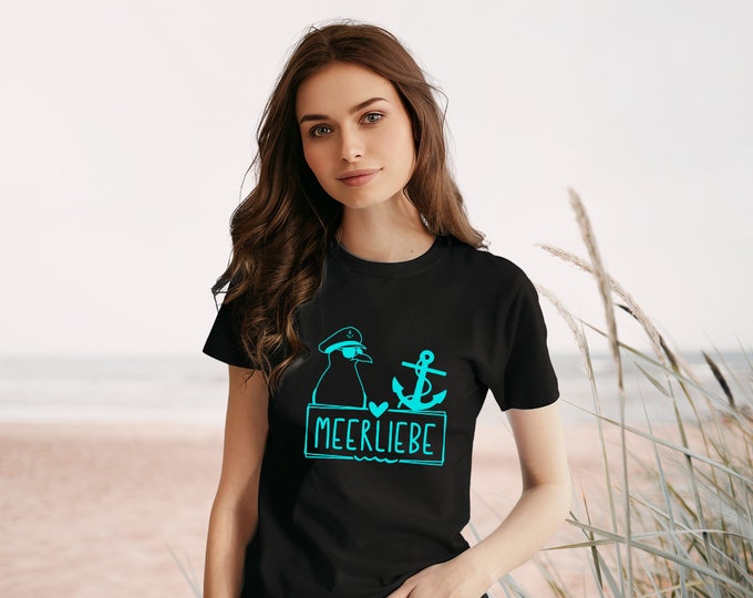 Women's T-Shirt/Women's T-Shirt/Maritime T-Shirt/Gift for her/Women's short sleeve top/Women's shirt/Cotton shirt/Maritime design/Summer fashion