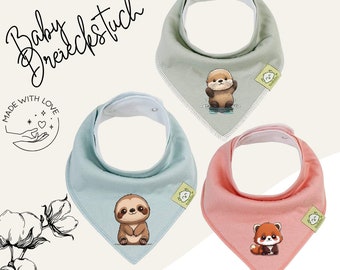 Baby burp cloth/baby scarf personalized/triangular scarf/personalized drool cloth/baby bib/gift for baby