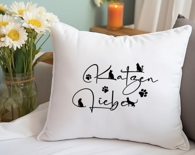 Pillowcase - 40x40 - Vintage- sublimated- cat love