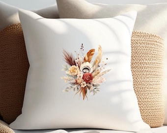Cushion cover - 40x40 - Vintage- sublimated- Boho Floral
