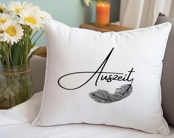 Pillowcases / Time out / 40x40 / Vintage- sublimated / Pillow with motif / in various colors / Pillowcase