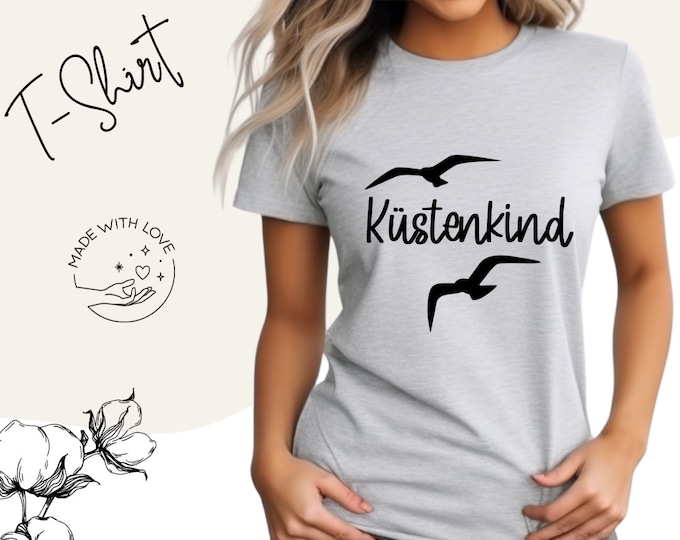 T-shirt women, ultimate summer fashion, super soft, the perfect gift for her, cotton shirt with round neck, top women, maritime shirt