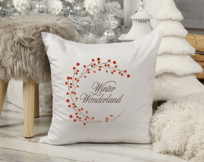 Pillowcase - 40x40 - Vintage- sublimated- Winter Wonderland