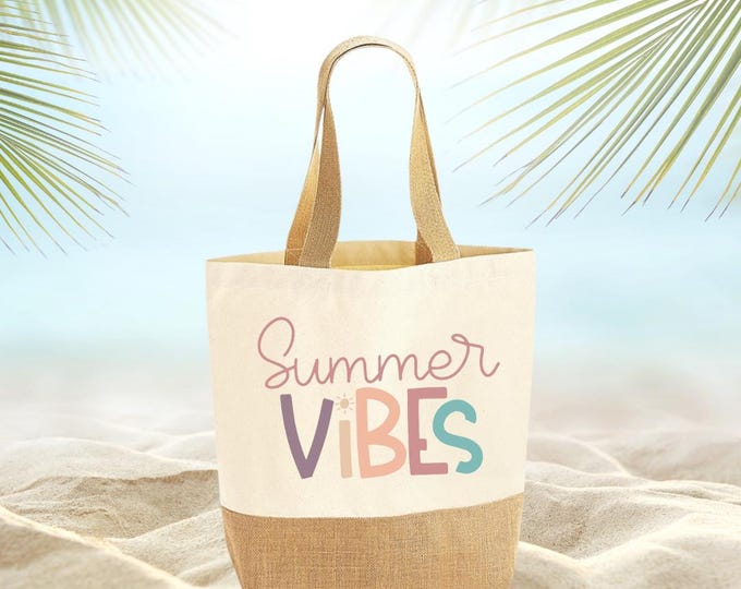 Women’s Beach Bag – Large Shopping Bag with Tropical Motifs – Perfect for Holidays & Beach – Handmade Summer Women’s Accessories