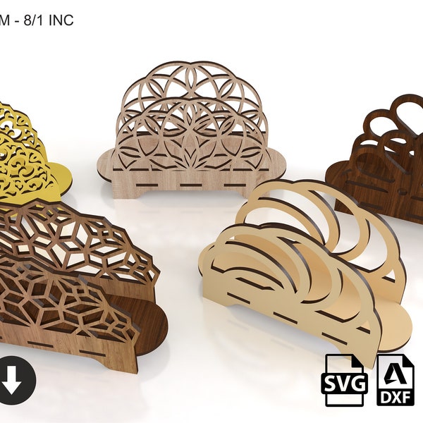 Laser Cut Pattern Napkin Holder Etsy