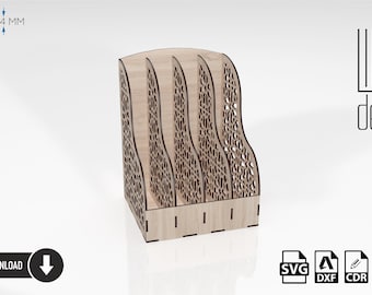 Laser Cut Office Organizer Document Tray Template (Digital Download)
