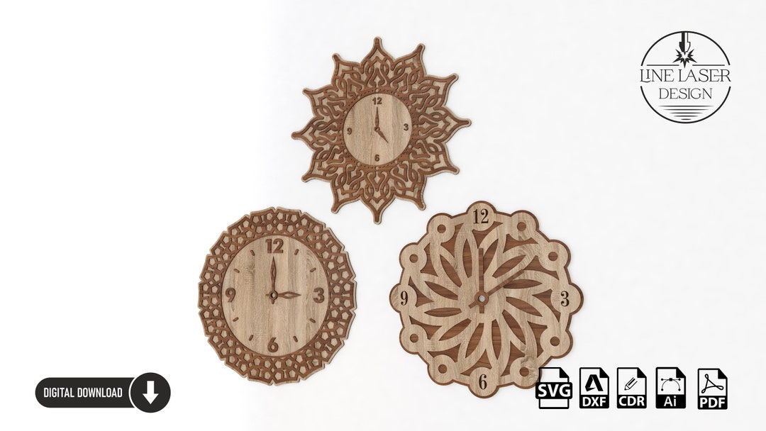 Stylish and Simple Clock Designs for Your Laser Cutter – Kitronik Ltd