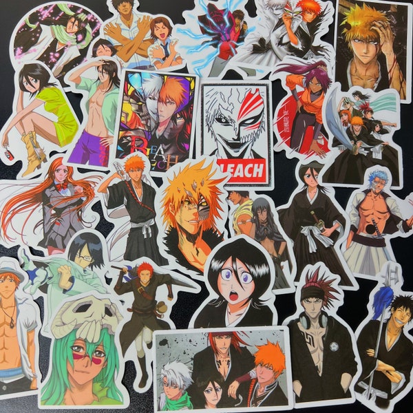Anime stickers, 1-100 assorted soul reaper anime stickers, waterproof anime vinyl stickers, Anime stickers for waterbottle, laptop