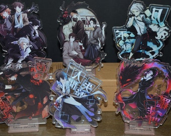 Anime Acrylständer, Anime streunende Hunde Acrylständer, Anime Standee, niedliche Anime doppelseitige Acrylständer