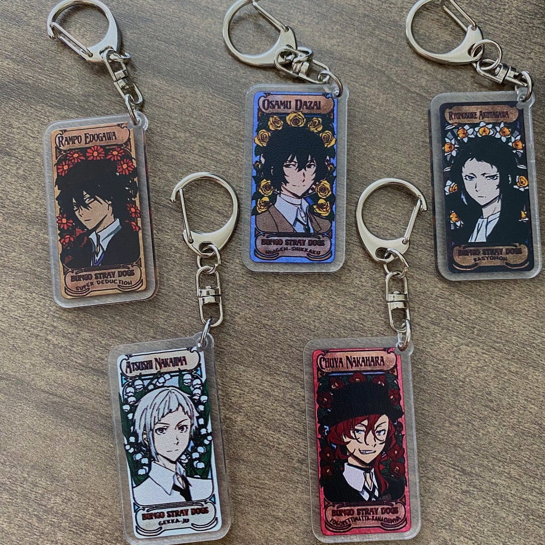 Anime Acrylic Keychains, Anime Stray Dogs Keychains, Anime Keychains