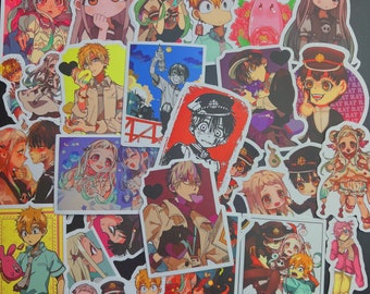 Hanako-kun anime stickers, 1-150 Toilet bound hanako-kun stickers, waterproof anime vinyl stickers, Anime stickers for waterbottle, laptop