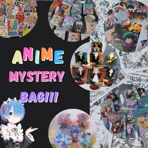 Anime mystery bags, Personalized anime mystery box, Anime surprise box, Cute anime gift bag, Weeb birthday gift, Anime surprise bag