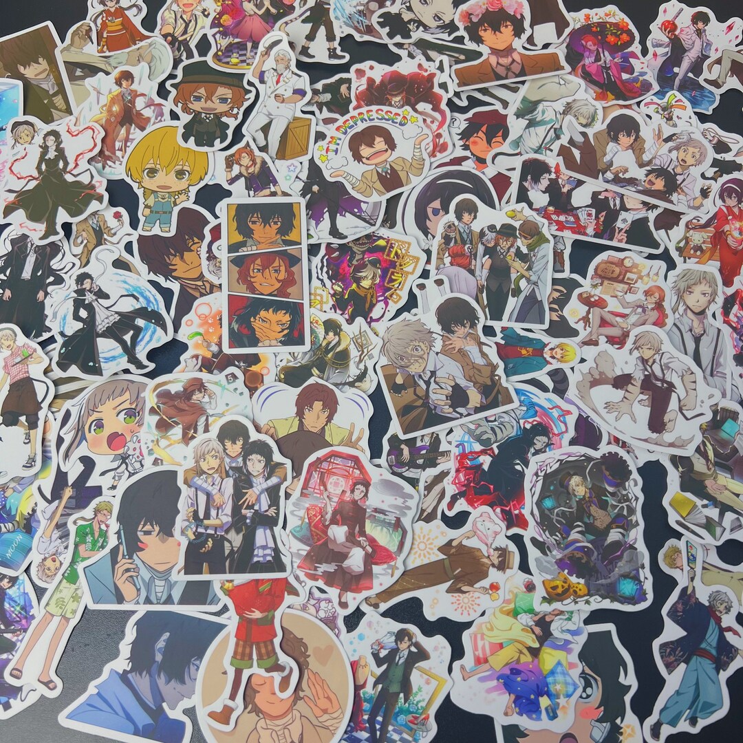 Anime Stickers, 1100 Popular Anime Stickers, Waterproof Yaoi Anime Vinyl Stickers, Anime