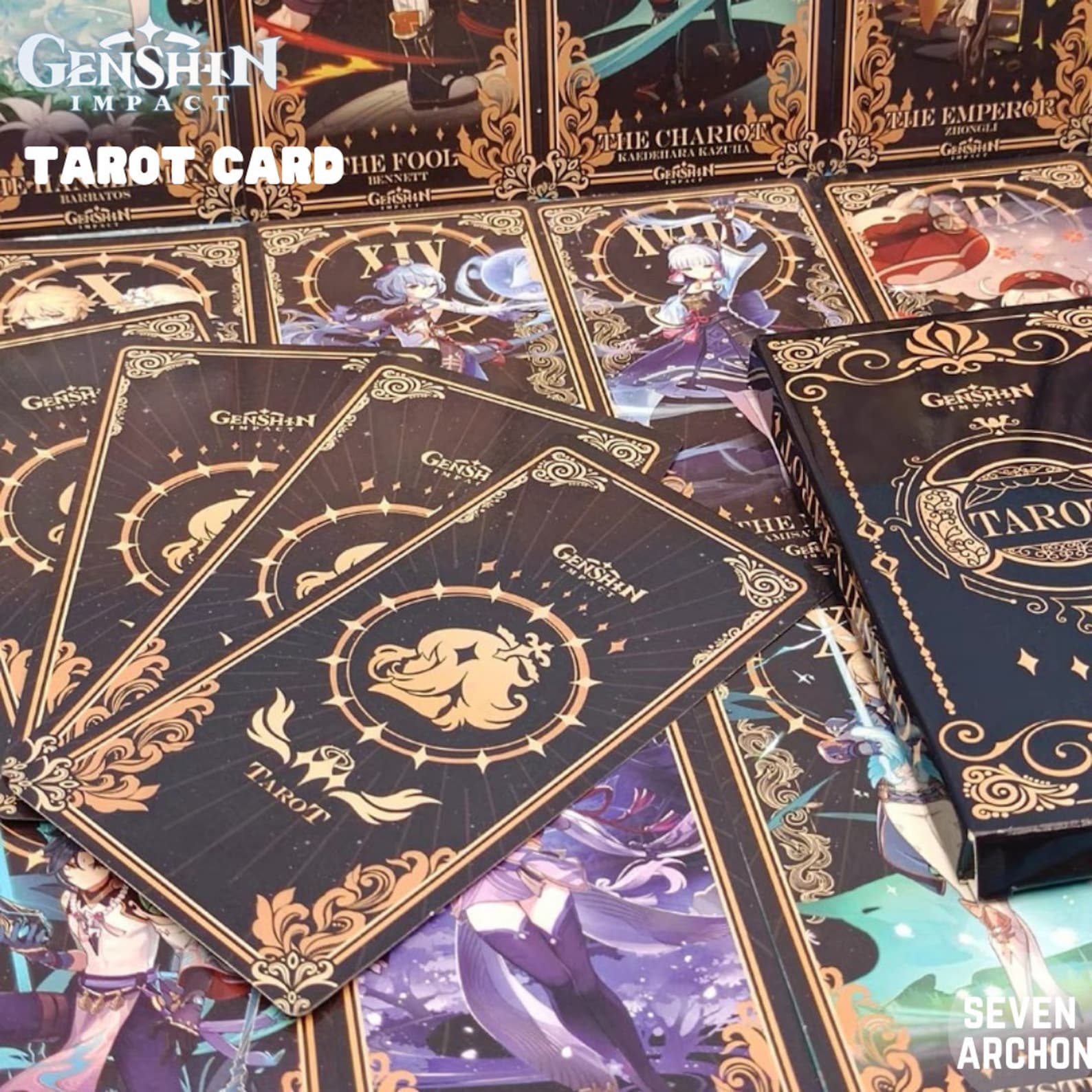 Genshin Impact Tarot Card Genshin Impact Playing Card Tarot Etsy