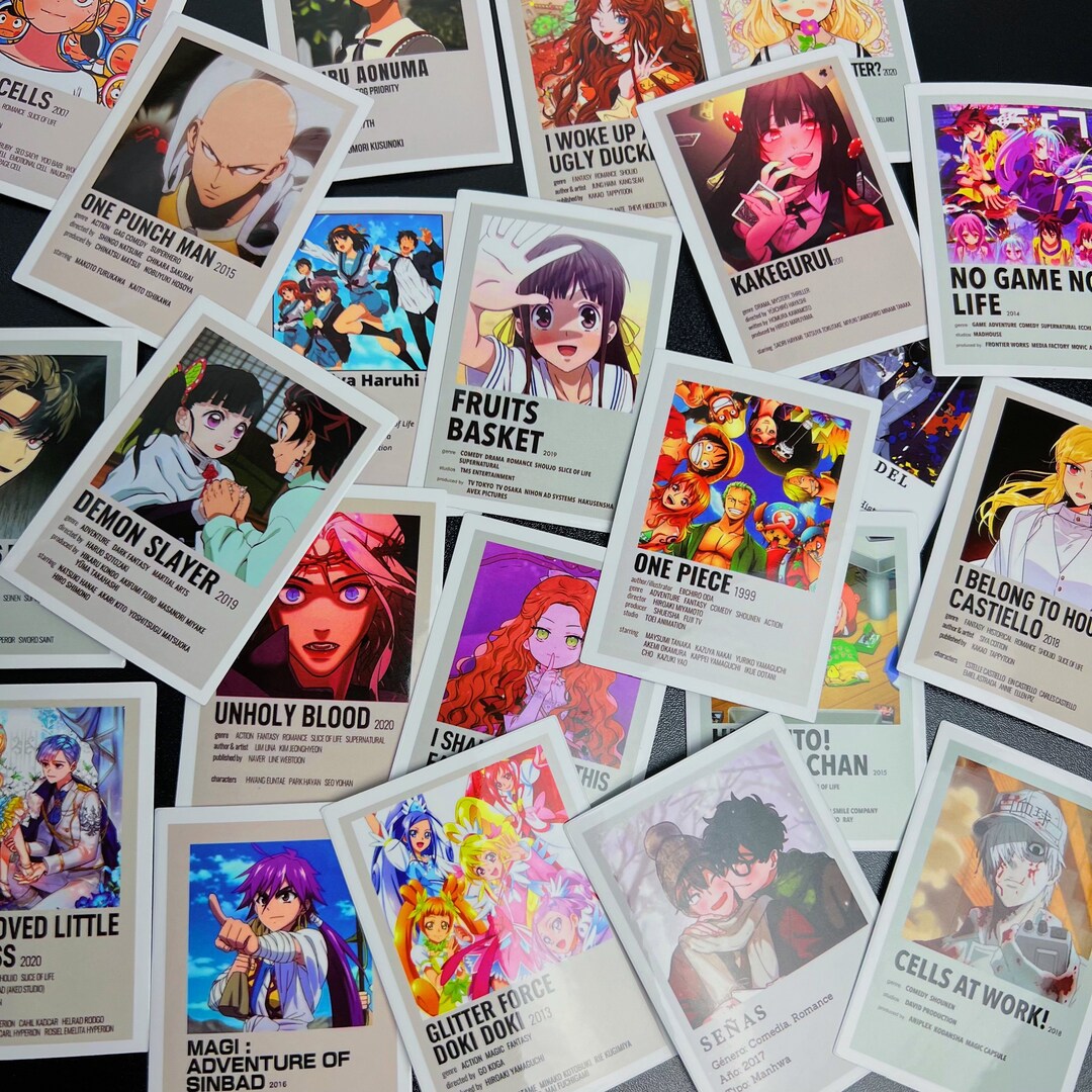 Anime Poster Stickers, 51100 Anime Movie Poster Waterproof Vinyl