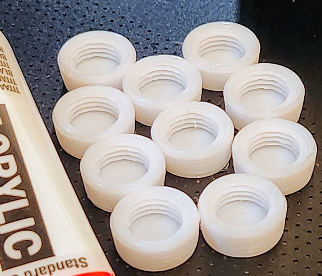 10 Paint Caps Amsterdam Acrylic 20ml. 3D Printed Replacement Paint Lids ...