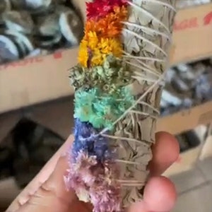 Lot de 7 chakras de sauge blanche