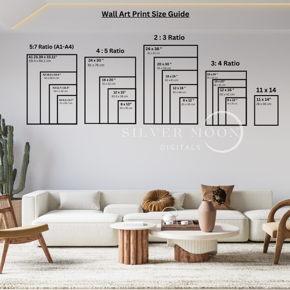 Photo and Home Decor Print Size Guide