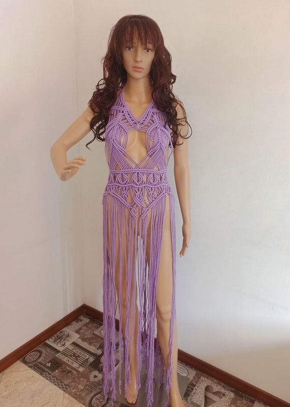 fitted lace wedding dress Miss Circle Women's Raegan Taro Purple Jacquard Rouched Maxi Dress
